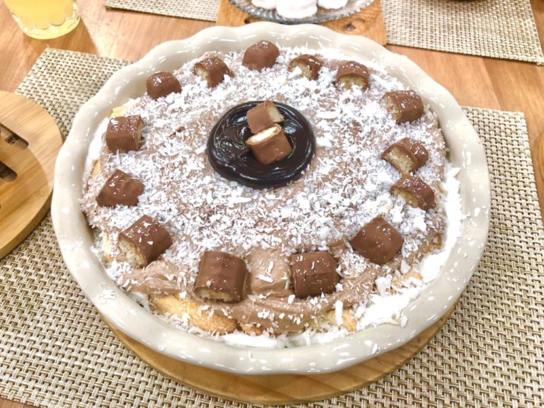 Pavê de chocolate e coco