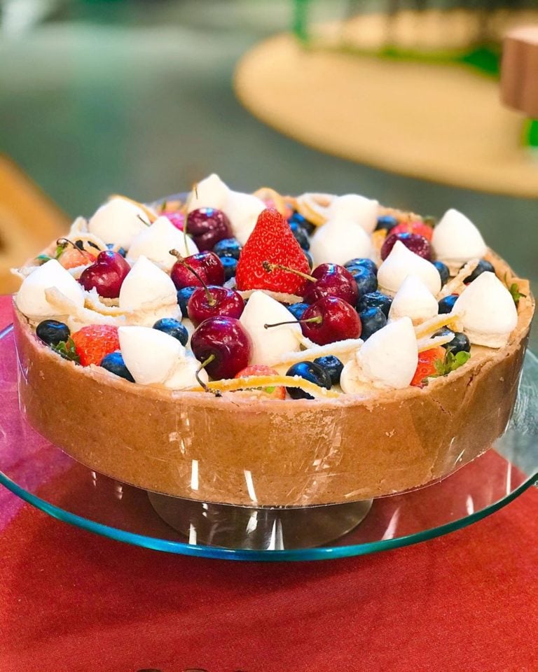 Torta refrescante de frutas