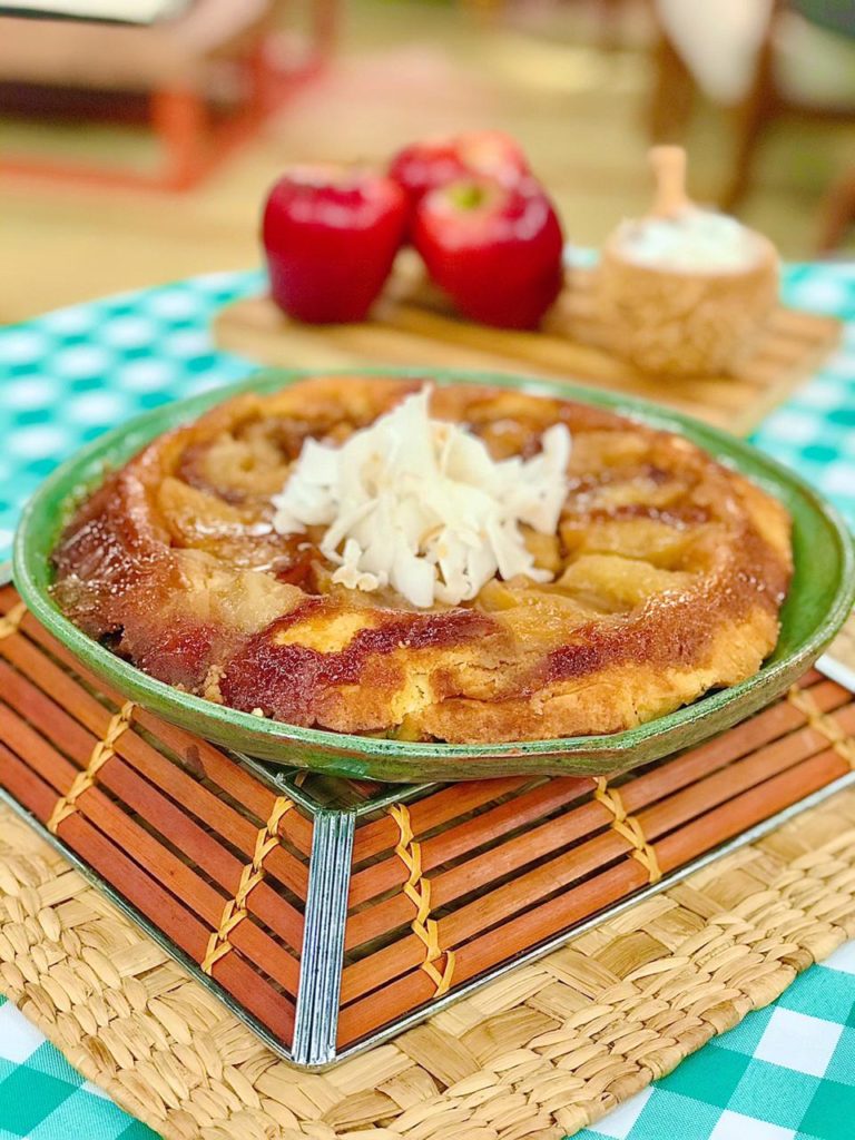 Torta de maçã de frigideira