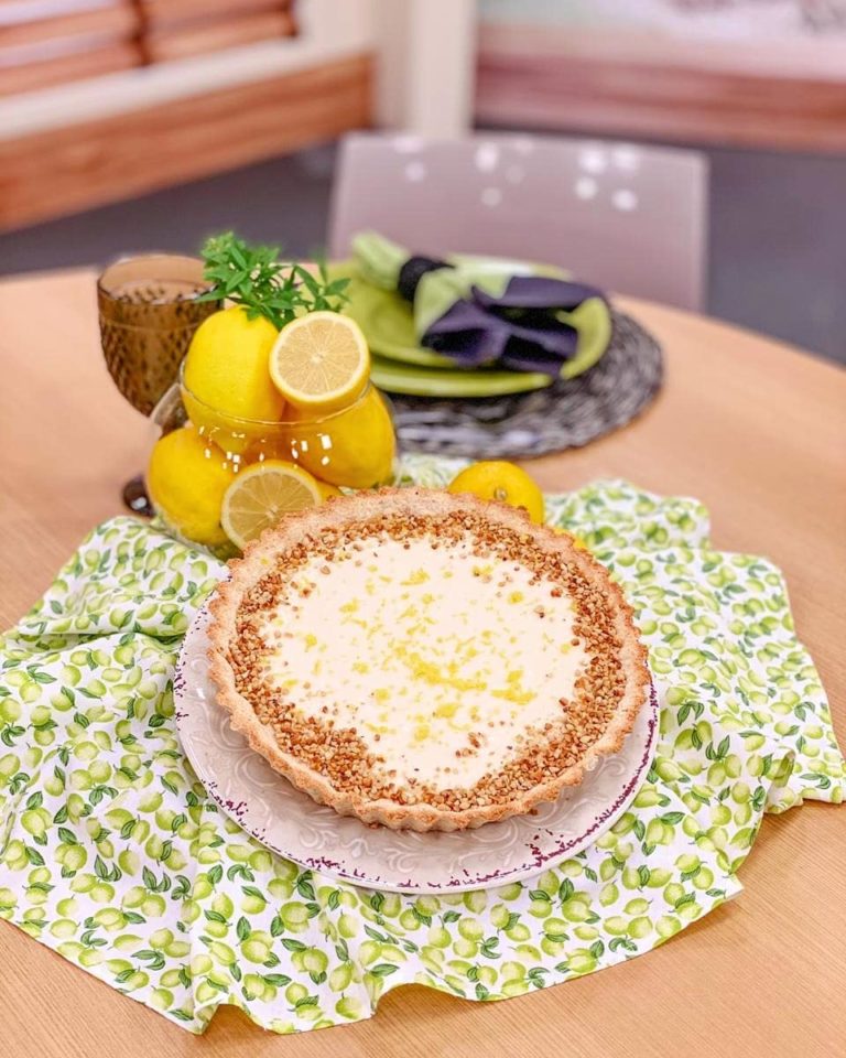 Torta de limão siciliano low carb