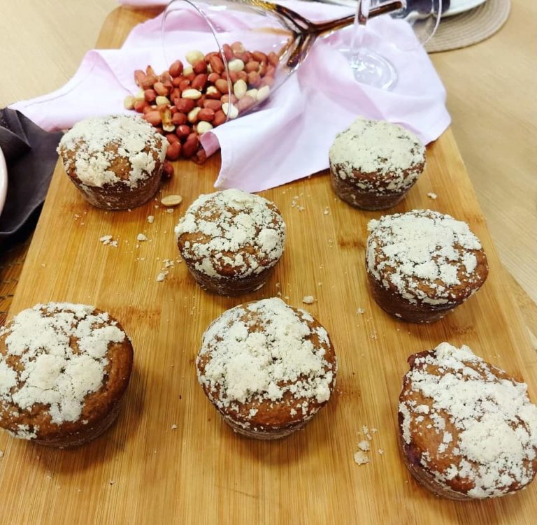 Muffin de amendoim saudável