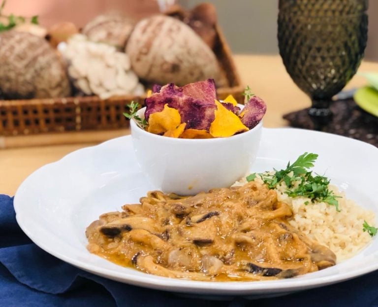 Strogonoff de cogumelos