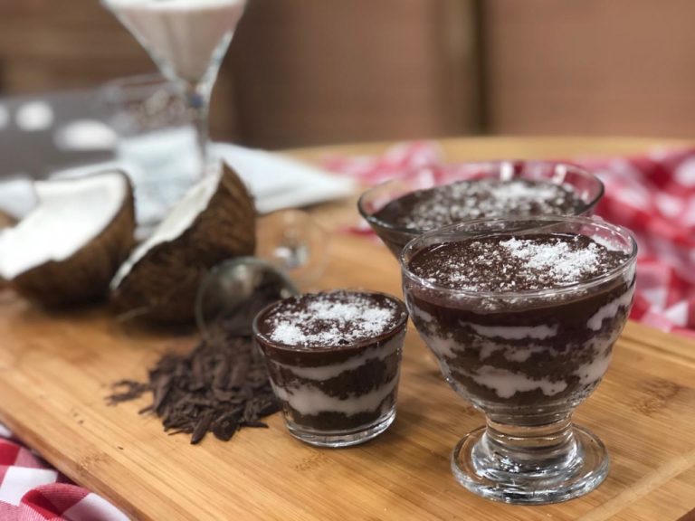 Bolo de prestígio no pote