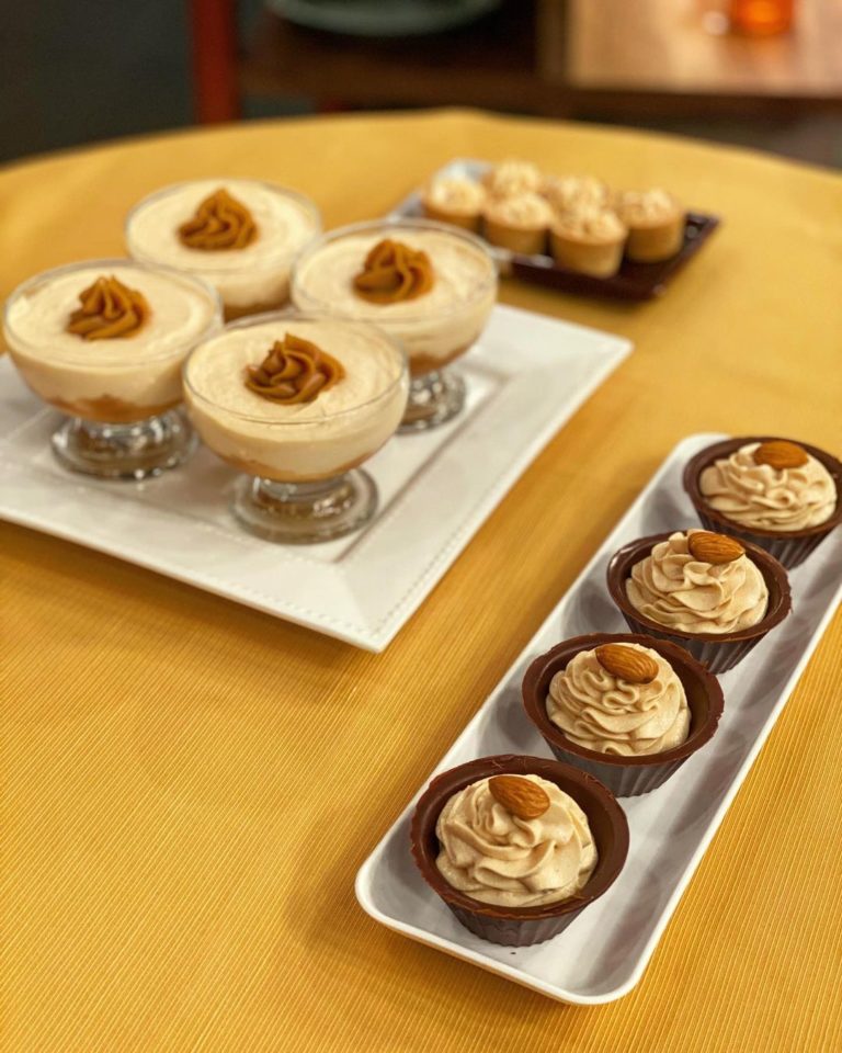 Mousse de doce de leite e queijo