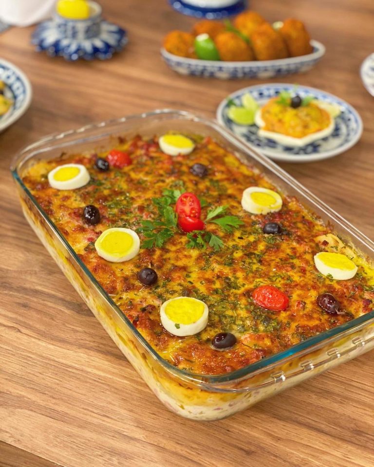 Batata gratinada à portuguesa