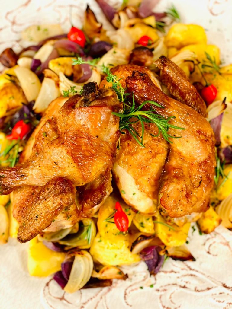 Frango assado na cerveja