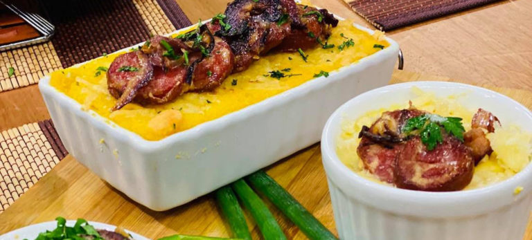 Escondidinho de calabresa