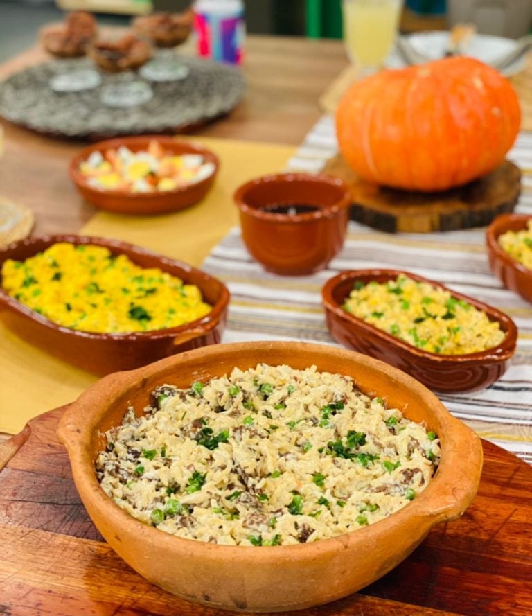 Arroz cremoso de carne