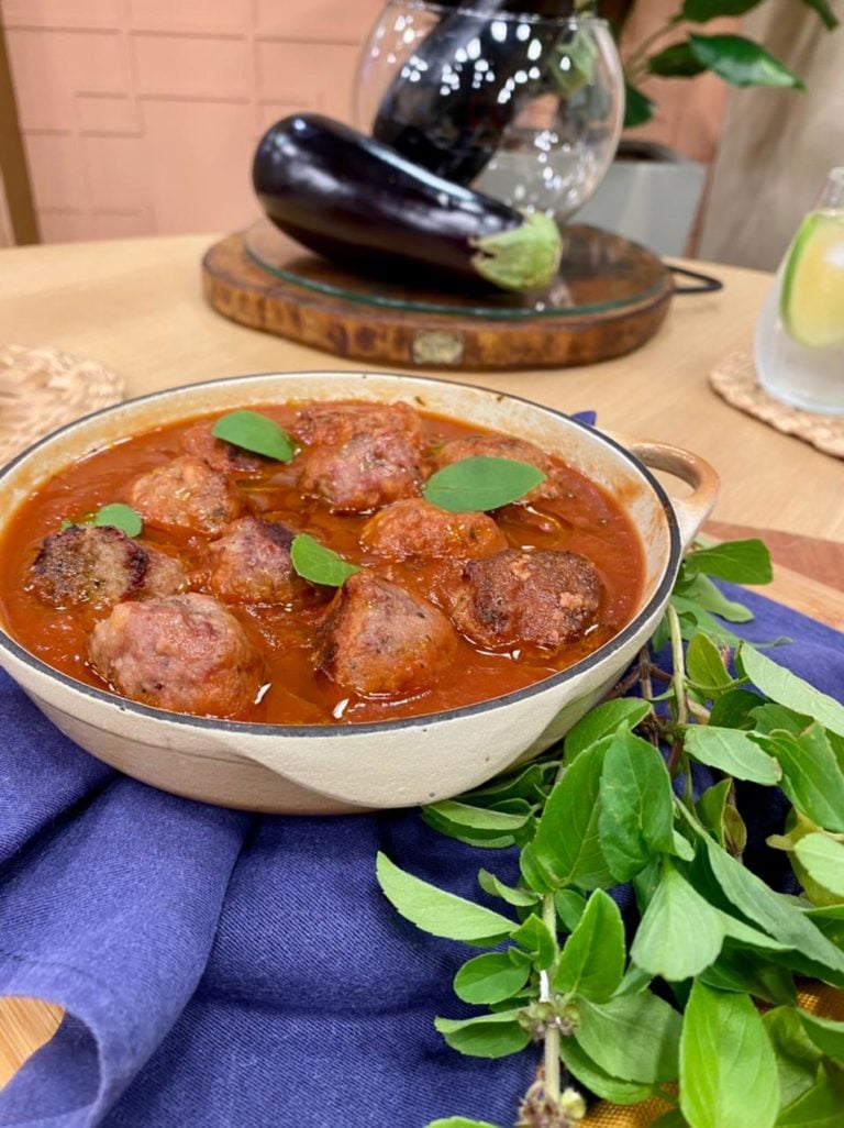 Almôndegas veganas de berinjela