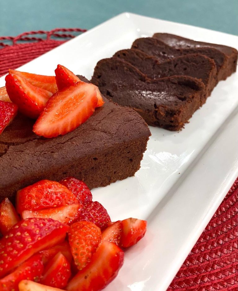 Bolo fondant de chocolate