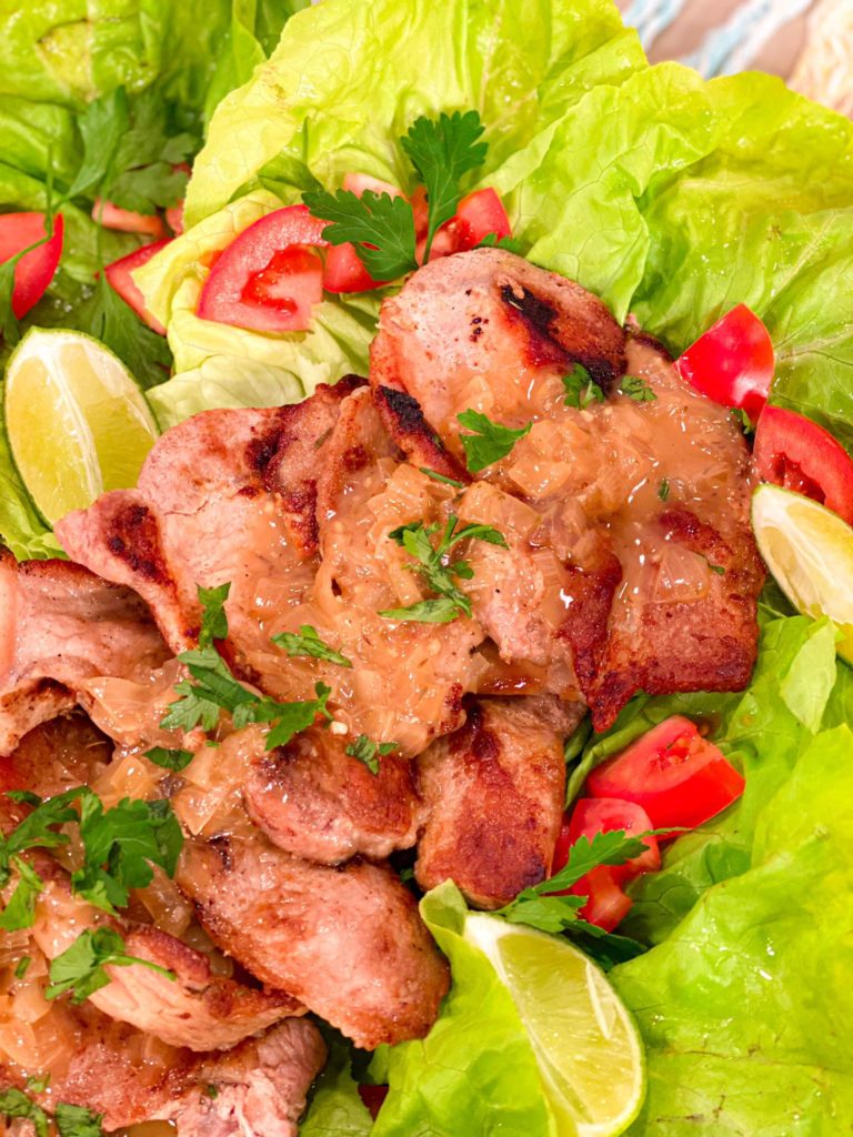 Bisteca cremosa na panela de pressão