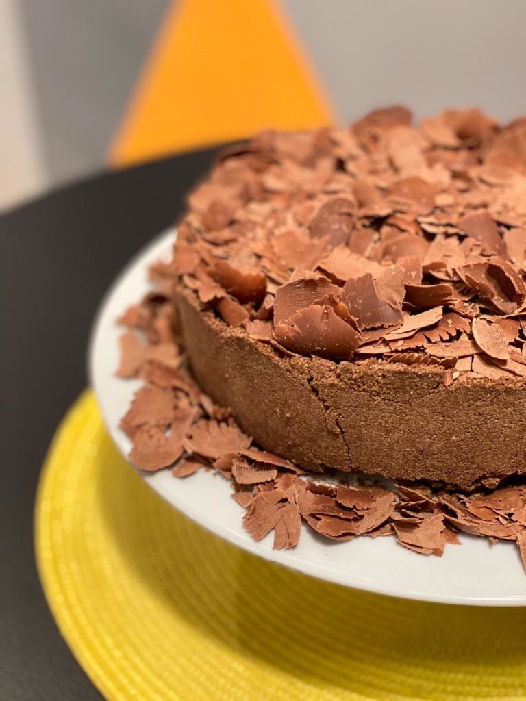 Torta cremosa de banana