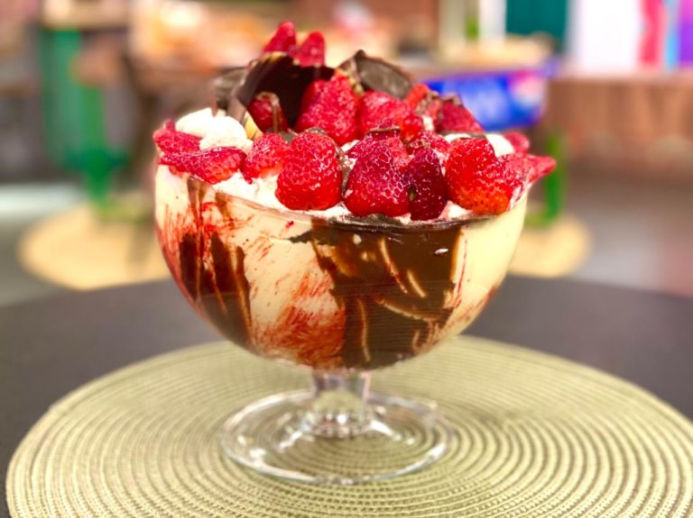 Mousse café com leite