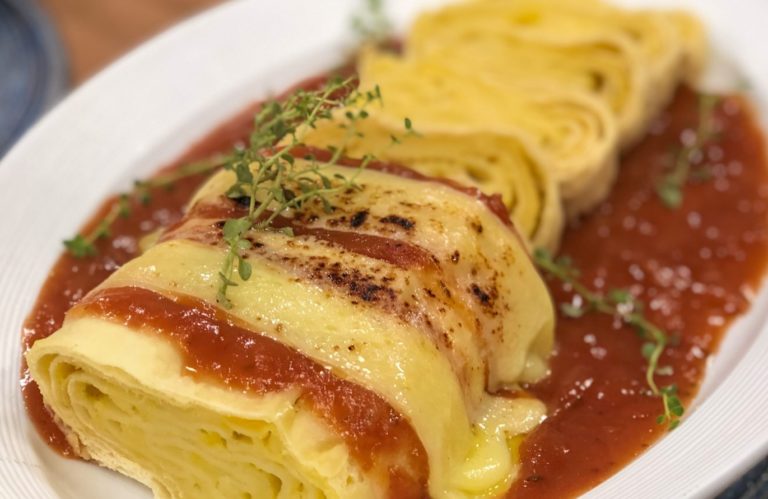 Rondelli diferente, Salpicão e Mousse na taça Maracujá