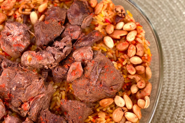 Kapsi: Cozido Árabe de arroz com músculos