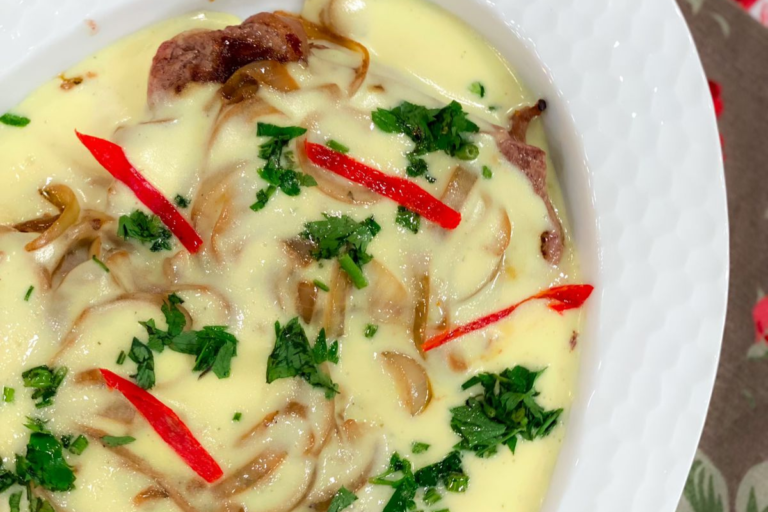 Bife acebolado na Cerveja