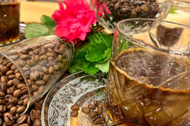 Panna Cotta de café com calda de café