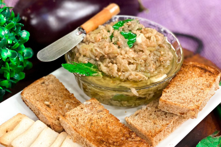 Antepasto de berinjela fácil de fazer