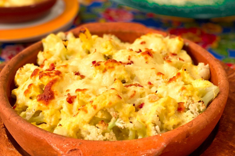 Gratinado ao bechamel de milho