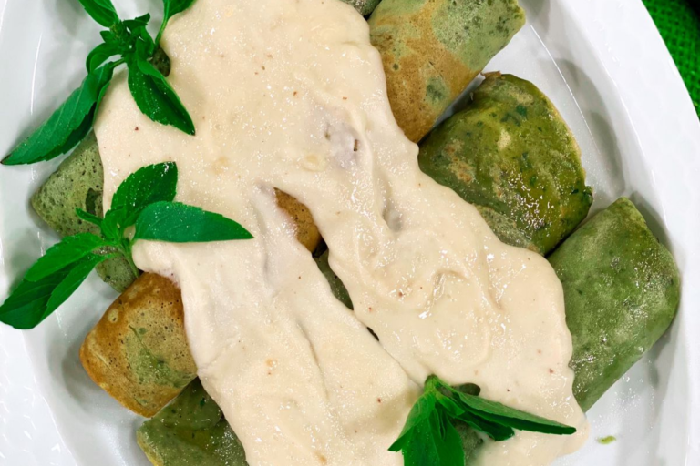 Panqueca de manjericão