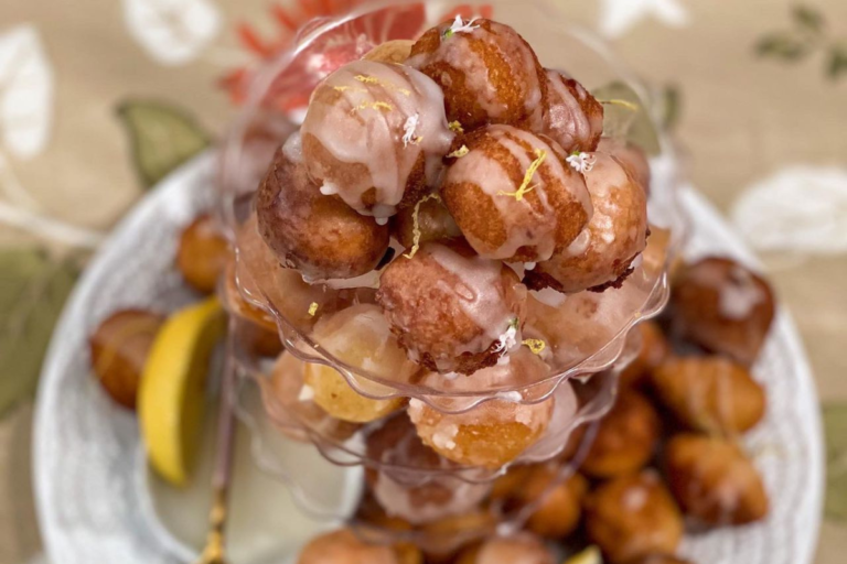 Bolinho de chuva com limão