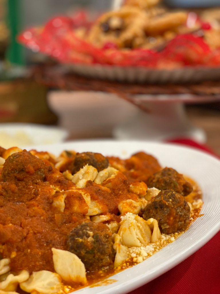 Receita de macarrão da mamma com polpetas