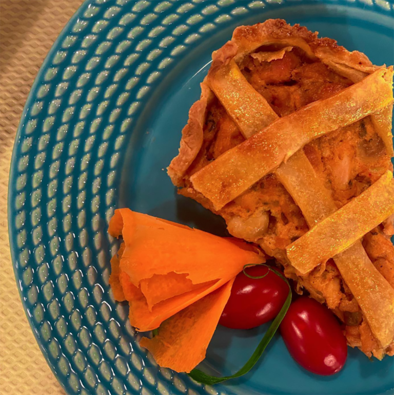 Torta de frango na fritadeira elétrica