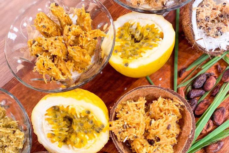 Cocadas saborizadas de Maracujá e Chocolate