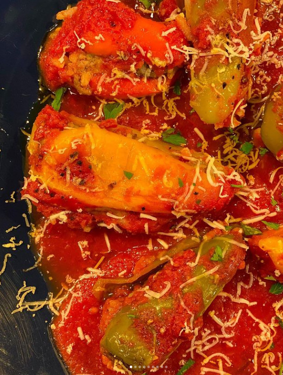 Pimentões recheados