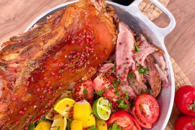 Paleta de porco à portuguesa