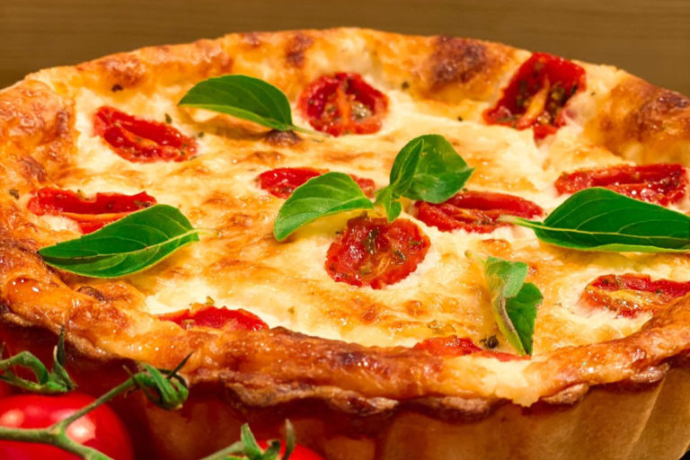 Delicioso quiche caprese