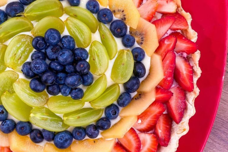 Torta folhada de chocolate branco