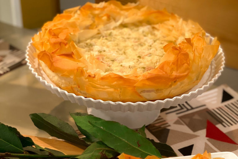 Empadinha Folhada de palmito com bacon