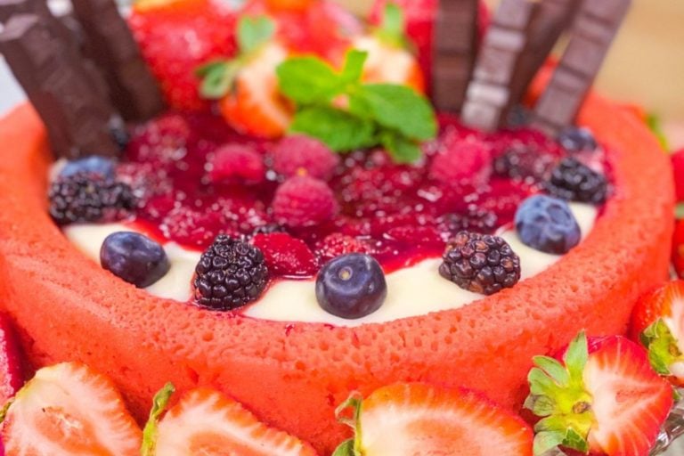 Saboroso bolo gelatina