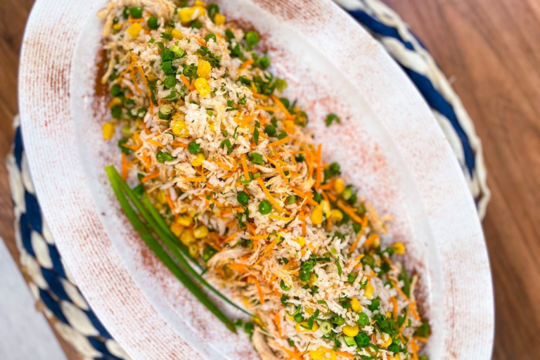 Como preparar um saboroso arroz frito de frango