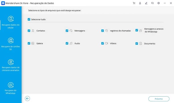 Como recuperar dados do celular com o Dr.Fone de maneira simples e rápida 3
