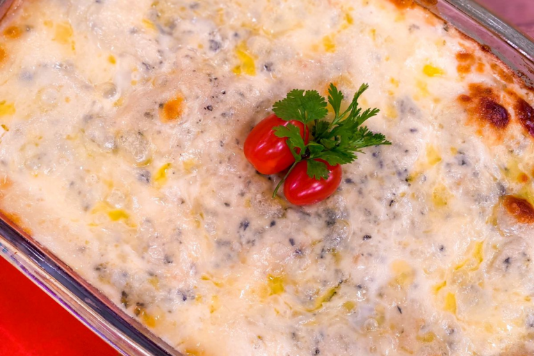 Receita completa de lasanha de panqueca