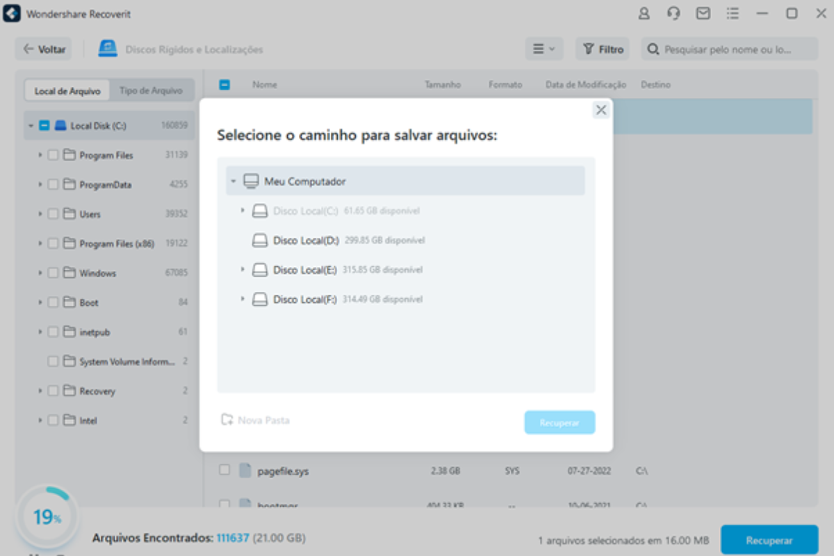 Recoverit para recuperar fotos deletadas