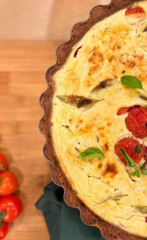 Quiche caprese low carb