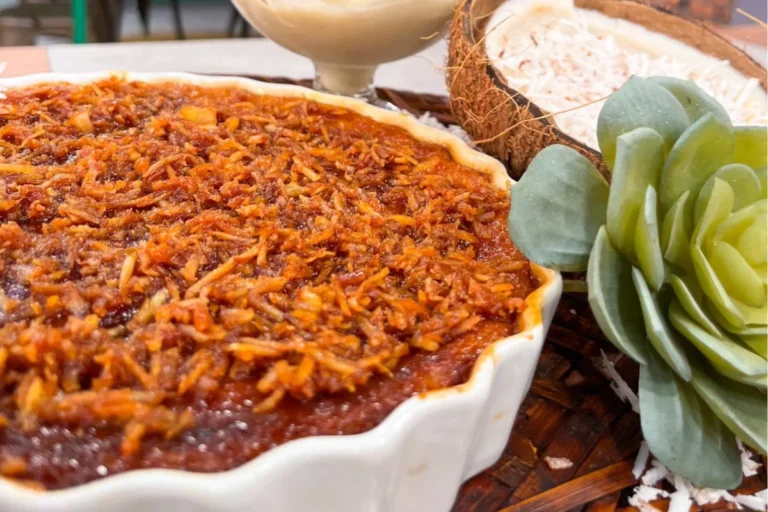 Deliciosa cocada de forno de coco queimada