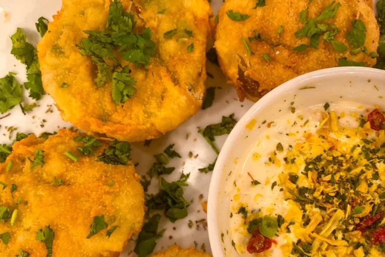 Anéis de cebola recheados