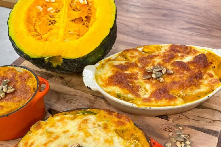 Surpresa de abóbora com calabresa