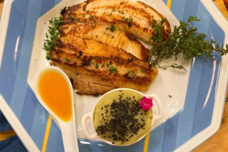 Filé de peixe branco ao molho de mexerica