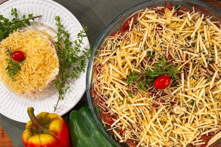 Arroz de carne-seca no forno