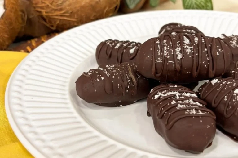 Bombom de coco proteico e sem açúcar
