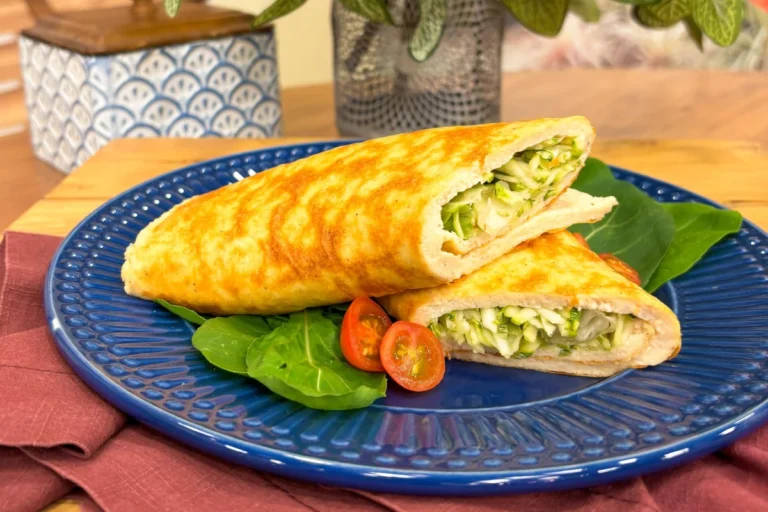 Pão folha de ricota recheado com atum