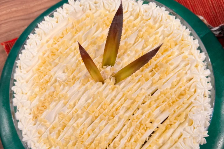 Delicioso gelado de abacaxi