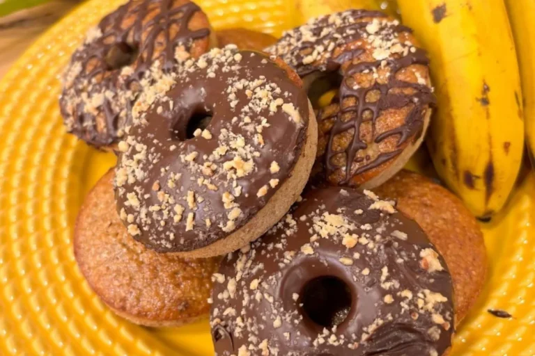 Donuts de banana saudáveis
