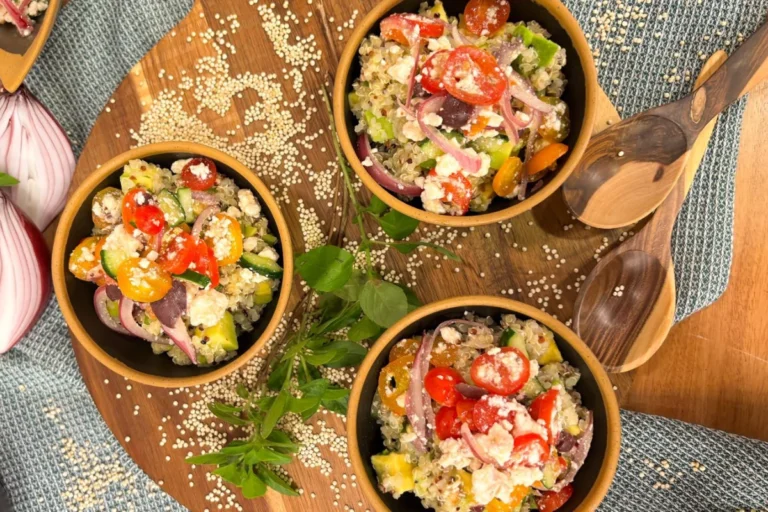 Tabule andino com salada mediterrânea