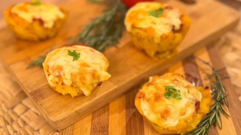 Empadinhas de batata à bolonhesa